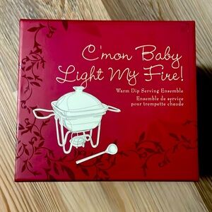 Warm dip serving ensemble